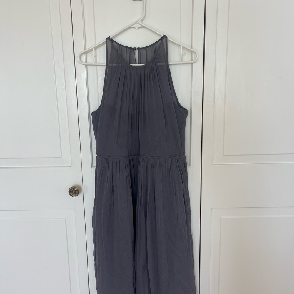 J.Crew Megan Bridesmaid Gray Sleeveless Dress